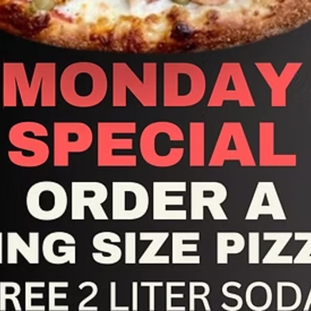 Monday Special – Free 2L Soda