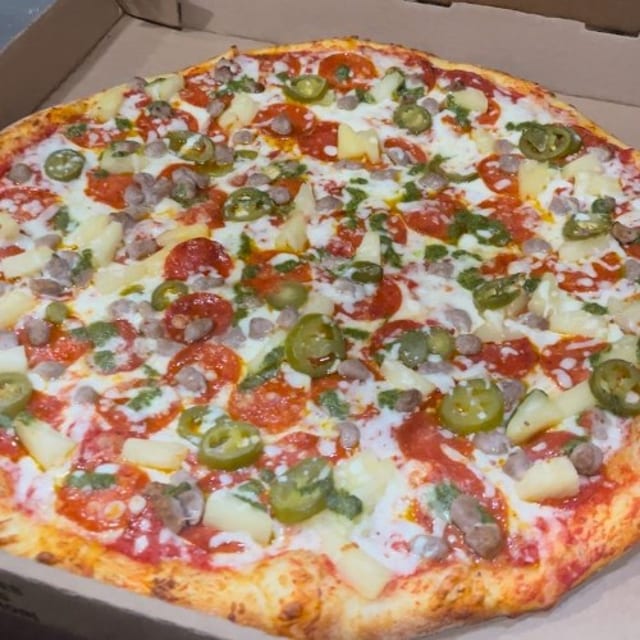 The Bay Special Pizza.